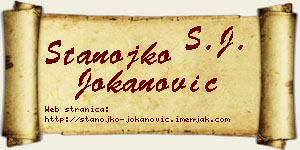 Stanojko Jokanović vizit kartica